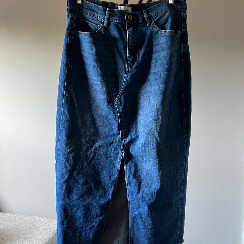 Classic Blue Jean Skirt